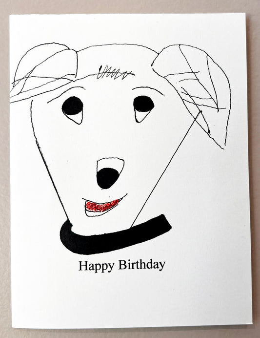 Happy Birthday Dog Card